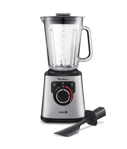 Batidora Vaso Moulinex LM871 PerfectMix  - 1200W, Jarra Cristal 2 Litros, 6 Cuchillas