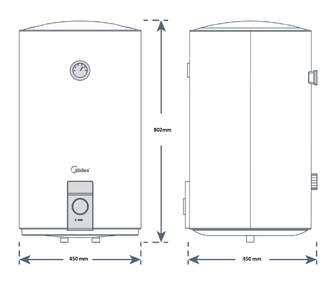 TERMO MIDEA TE04080 SALUTE CYLINDER 80L WIFI
