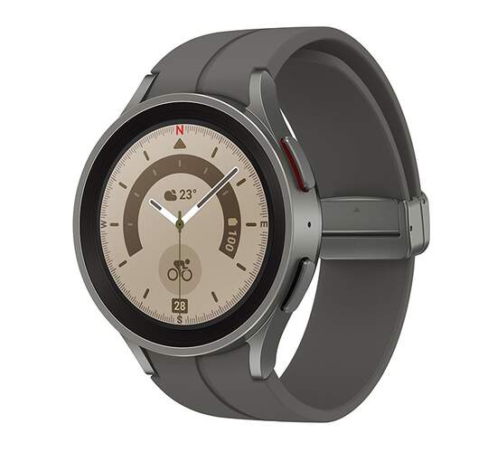 Samsung Galaxy Watch 5 PRO 45mm Titanio - 1.4" Zafiro, 90 Deportes+Rutas, BioActive Sensor, BIA, 590