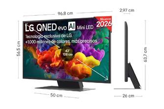 TV LG 43%%%quot; 43QNED86B6B UHD QNED EVO MINILED A7 W26