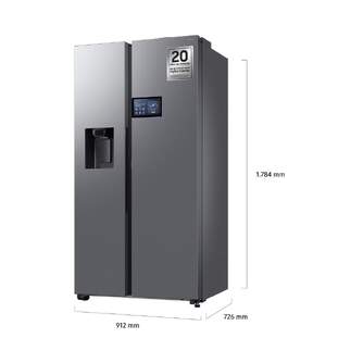 FRI. SAMSUNG RS90F64EETEF 179x92 TFT DISP INOX