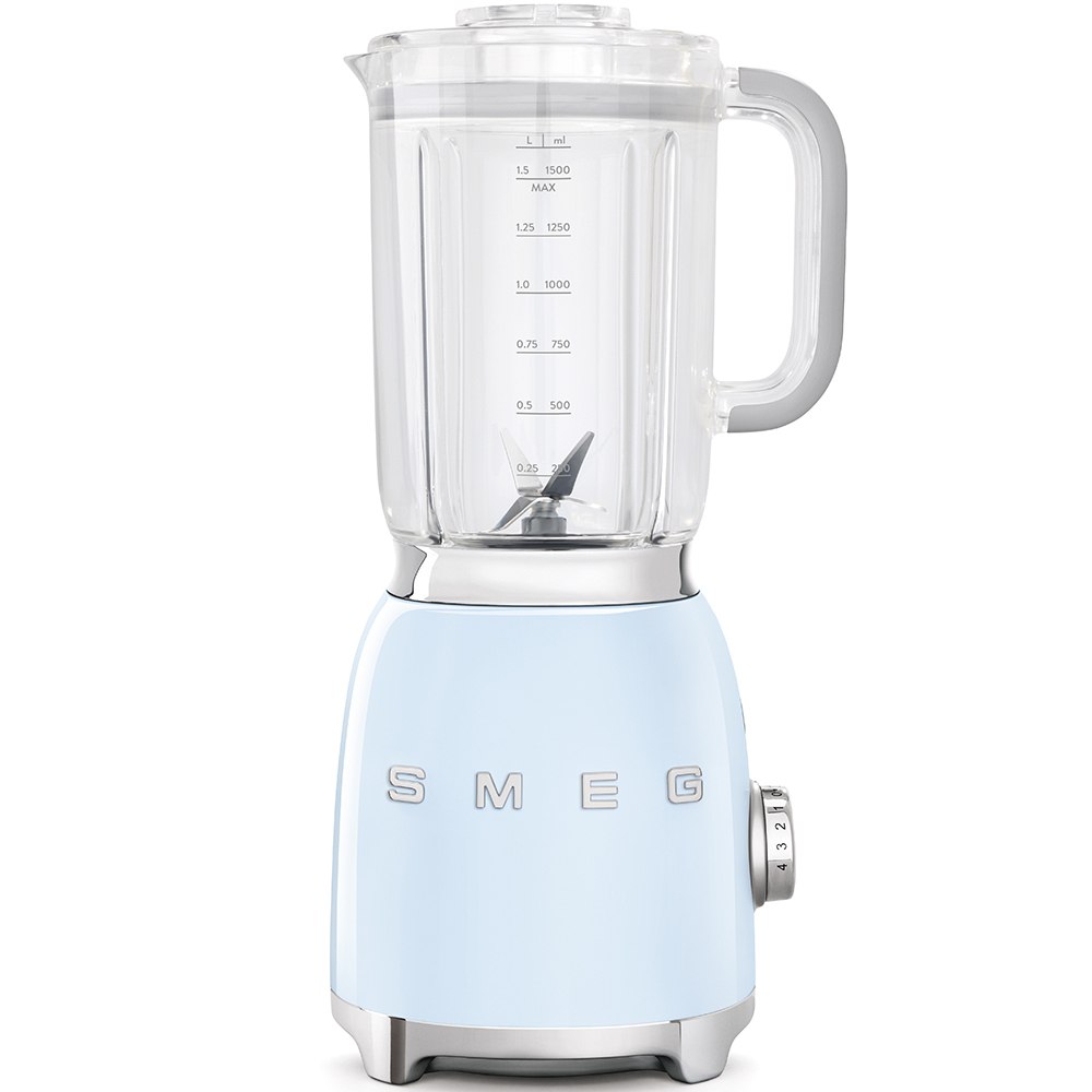 Batidora Vaso Smeg 50's Style Azul BLF01PBEU - 800W, 3 Funciones