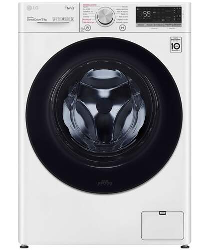 Lavasecadora LG F4DV5509SMW - Clase B/E, Lava 9kg/Seca 6kg, Autodosificador, Inverter, 1400r