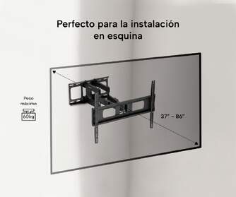 SOPORTE TV GENIUM ART GSPART86 60KG 37-86