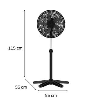 VENTILADOR PIE ROWENTA VU3110 40CM 70W 5A NEGRO