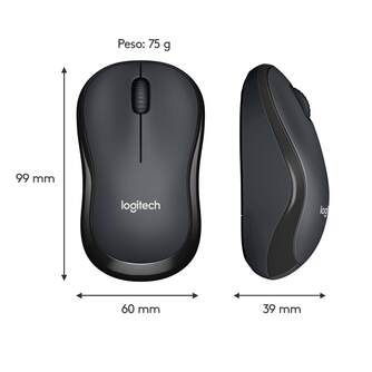 RATON OPTICO LOGITECH M220 SILENT WIRELESS NEGRO