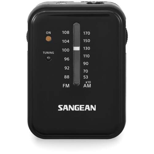 Radio portatil Sangean SR-32 Negro - FM/AM, toma de auriculares, correa
