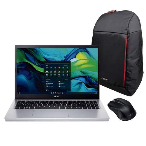 Pack Acer Port&aacute;til, Bolsa y Rat&oacute;n - Port&aacute;til G15-32P37B4 con Intel Core i3, 8/128 GB, Windows 11
