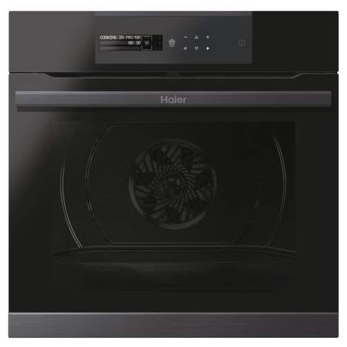 Horno Pirolítico Haier HWO60SM5B9BH - Clase A+, 70L, 13 Funciones, Guías Extraíbles, WiFi, Negro