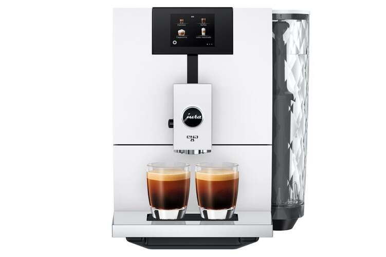 Cafetera Superautomática Jura ENA 8 Full Nordic 15491 - 15 bar, 1450 W, Granos y Molido, Blanco