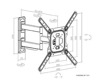 SOPORTE TV ART GENIUM GSPART65 35KG 26-65