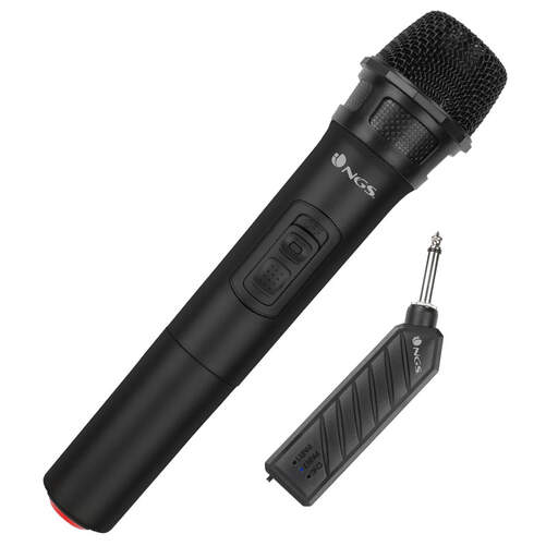 Micrófono NGS Singer Air - Inalámbrico 20 metros,  -52dB±1dB, 20 Hz - 18 kHz, VHF, 400 mAh