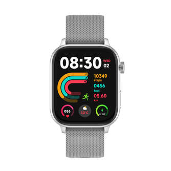 SMARTWATCH DCU MILAN GPS PLATEADO