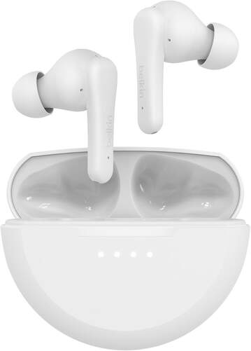 Auriculares Belkin True Wireless Soundform Rhythm - Blanco, Clear Call Quality, Bluetooth 5.3, 8 h