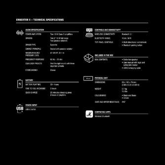 ALTAVOZ MARSHALL EMBERTON II BLACK %%%amp; BRASS