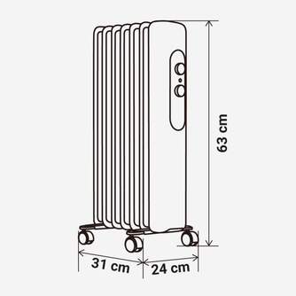 RADIADOR ACEITE U.BLUE MATIRA 7015W 1500W 7E
