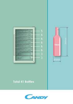 VINOTECA CANDY CWC150EM 84x49 41BOTELLAS