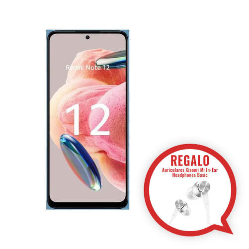 Xiaomi Redmi Note 12 4/128GB Azul - 6.67" FHD+ 120Hz, Snapdragon 4, 48+8+2/13Mpx, 5000mAh 33W