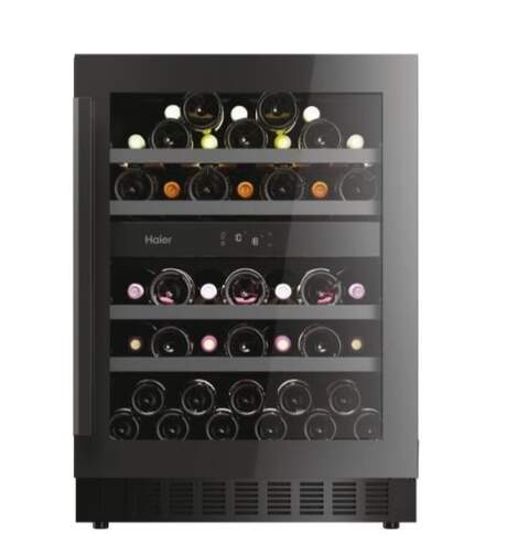Vinoteca Haier HAKWBD60 - 44 Botellas, Integrable, Anti UV, Negro