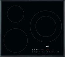 Placa Inducción AEG ILB63306FB - 3 Zonas (1 de 32cm), Detección Recipientes, Biselada, 4600 W