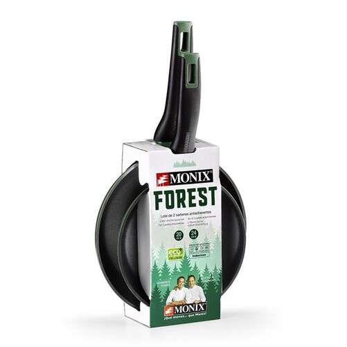 Lote de sartenes Monix Forest M501235 - 20, 24 cm
