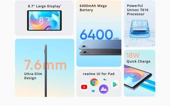 TABLET REALME PAD MINI 3/32 8,7%%%quot; BLUE