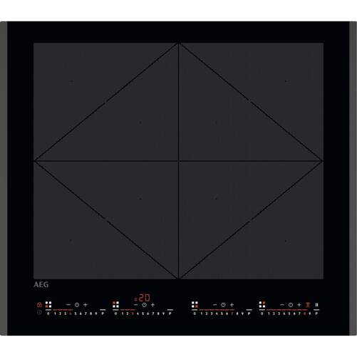 Placa de inducción AEG TR64IT00FB - 4 fuegos, inducción total Flex, 7350 W, táctil