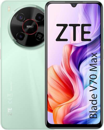 ZTE V70 Max 4/256 GB Verde - 6,9", Pantalla HD+, C&aacute;mara 50 MP, 5000 mAh, Android 15