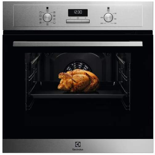 Horno Electrolux EOF3H50BX - Clase A, 65L, 7 Funciones, Limpieza Vapor Aquaclean, Guías Extraíbles