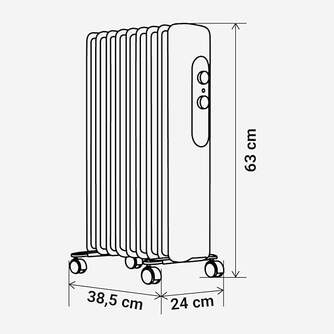 RADIADOR ACEITE U.BLUE MATIRA 7020W 2000W 9E