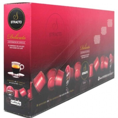 Capsulas Caffitaly Stracto Delicato Rosa - Estuche 80 unidades