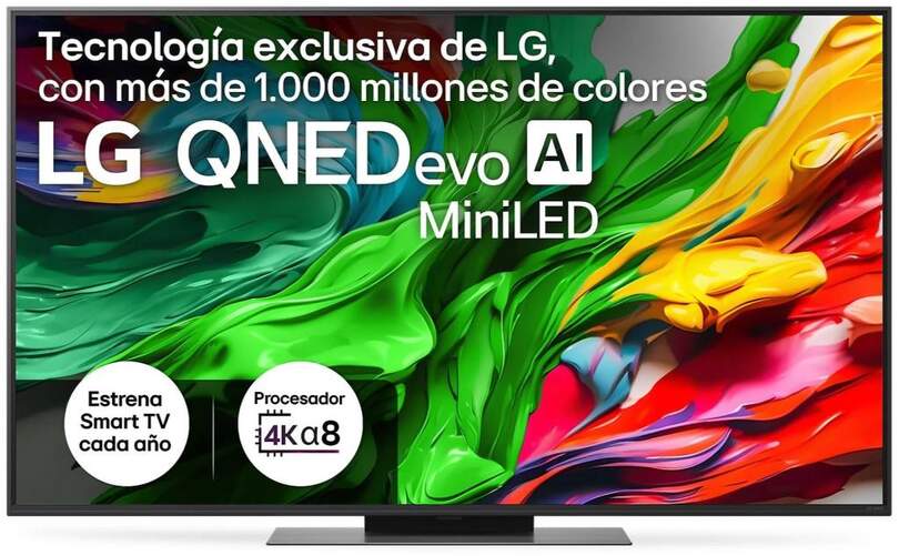 TV LG 55" QNED MiniLED 55QNED87A6B - 4K Ultra HD, ALFA8, WebOS 25, Dolby Digital 20W, HDR10