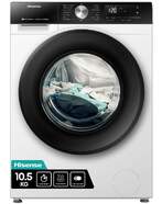 Lavadora Hisense WF3S1043BW3 - 10,5 kg, 1400 rpm, Blanco, Wi-Fi, Clase A, 19 programas
