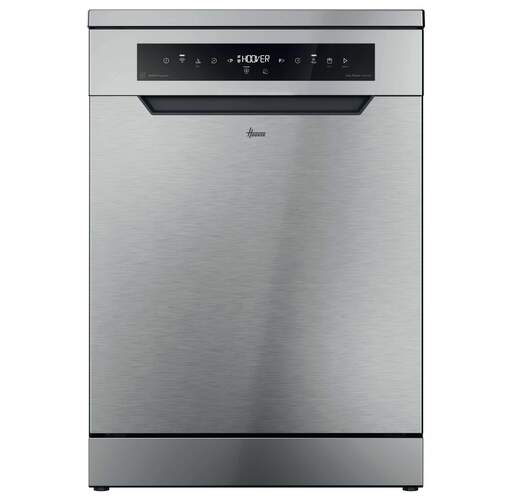 Lavavajillas Hoover HF6B4S1PX - 16 servicios, 10 programas, tercera bandeja, Clase B, 44 dB, Inox