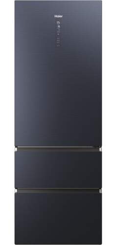 Frigorifico Combi Haier HTW7720ENMB - Clase E, 200x70cm, 483L, Cajón MyZonePlus, WiFi, Negro