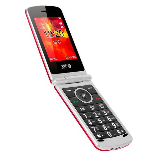 SeniorPhone SPC Opal 2318R - Móvil para mayores, Pantalla 2.8", Dual Sim, Radio FM, Teclas Grandes