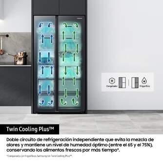 FRI. SAMSUNG RS80F66KCTEF 179x92 DISP INOX