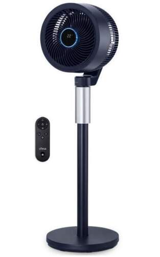 Ventilador de pie Ufesa AALBORG 3D - Luz LED, Táctil, 70 W, 1 m
