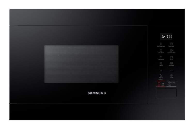 Microondas Integrable Samsung MG22M8254AK - 850W + Grill, 22 Litros, 6 Potencias, Negro