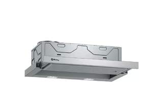 Campana Telescópica Balay 3BT264MX - Clase B, 387 m3/h, 60 cm, Telescópico, 67 dB, Inox