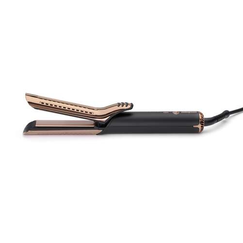 Rizador Babyliss C115E - Placas 38 mm, Cerámiicas, Negro, Oro Rosa