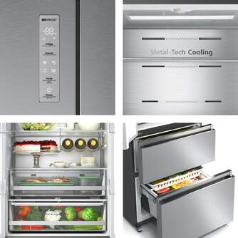 FRI. HISENSE RF632N4AIC1 201x70 NF INOX DSP METALT