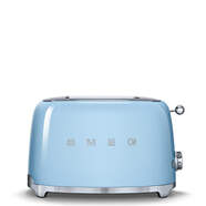 Tostador Smeg TSF01PBEU Azul - 950W, 2 Rebanadas, 6 Intensidades, Descongelar, Recalentar