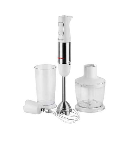Batidora Magefesa Crossia Plus - 1000W, 2 Velocidades+Turbo, Accesorios, Acero inox