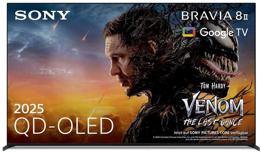 TV Sony 55" OLED K55XR8M25BP - 4K Ultra HD, Procesador XR con IA, Google TV, Dolby Audio 50W, HDR