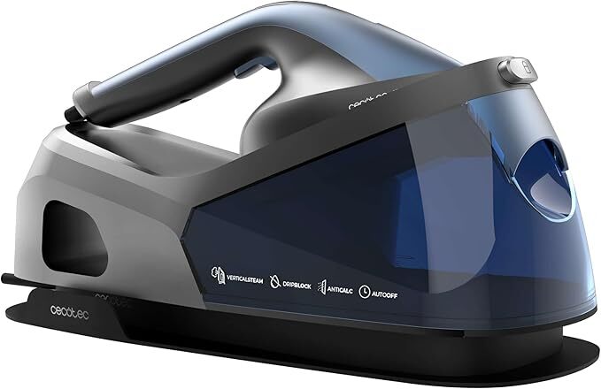 Centro Planchado Cecotec I. Hero V2400 102084 - Vertical, 370 g/min, 1,2 L, Azul, Negro
