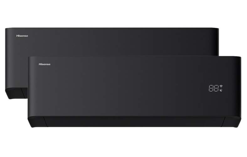 Aire Acondicionado Multi Hisense 2AMW42HB99B Uni Pure HB - 9K+9K,2200 Frig/h, 2400 Kcal/h,Wifi,Negro