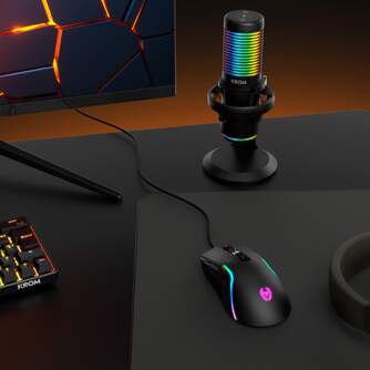 MICROFONO KROM KAZE RGB STREAMING