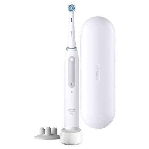 Cepillo Dental OralB IO 4S Blanco + Estuche - Modo Diario, Blanqueamiento, Sensible, ExtraSensible