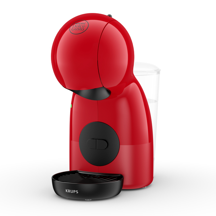 Nescafé Dolce Gusto piccolo xs kp1a05 krups cafetera de cápsulas con 15 bares capacidad 0.8 bebidas o calientes modo eco 30 tipos bandeja regulable 3 alturas color rojo multibebida kp1a0510 1600 13401600w 0.8l